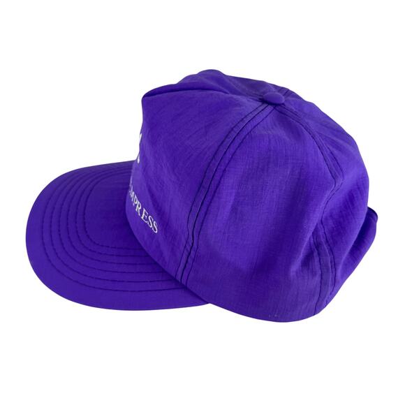 Vintage Royal Caribbean Nordic‎ Empress Hat Snapback Purple Nylon Cruise Cap - Picture 6 of 8